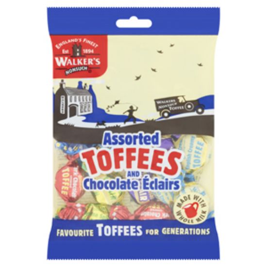 Picture of Bags Walkers Assorted & Choc Toffees 150g x12